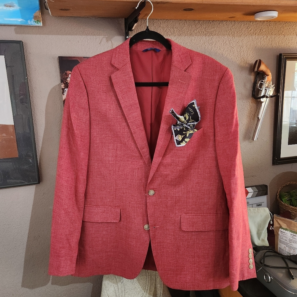 Apt. 9 Red Sport Coat Modern Fit